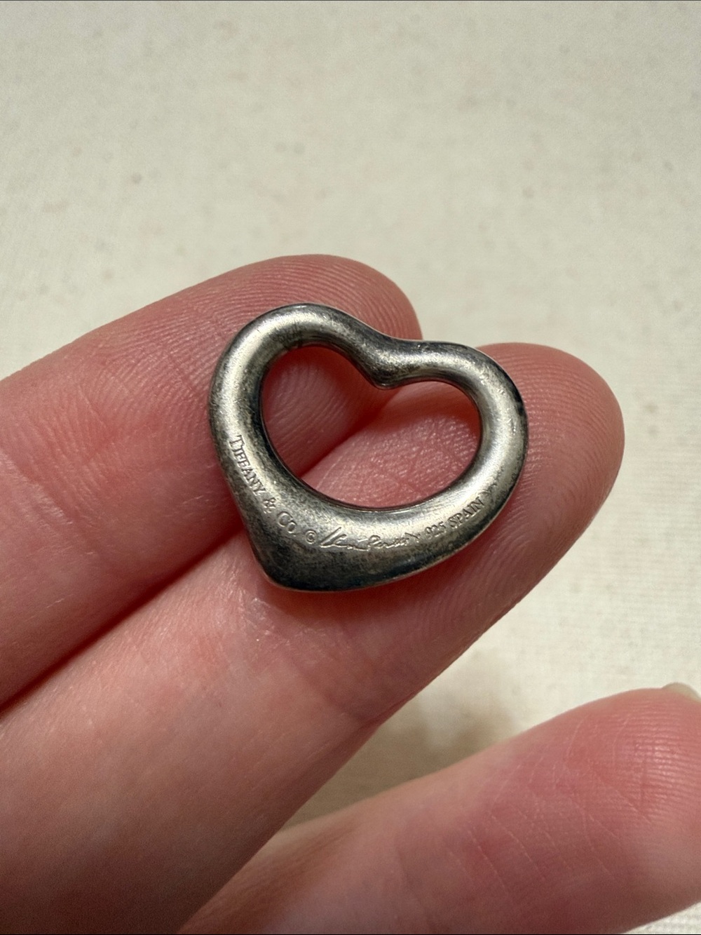 Tiffany & Co. Elsa Peretti Sterling Silver 925 Small Heart Pendant - Picture 4 of 9